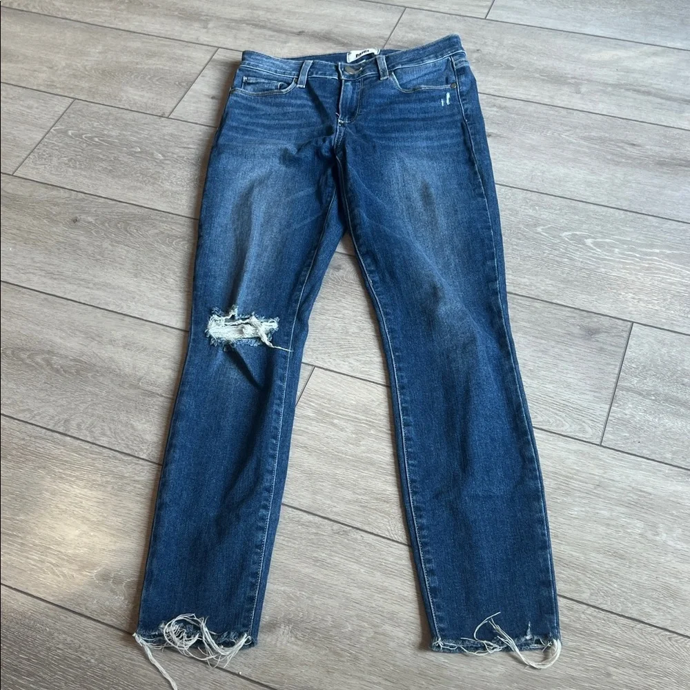 PAIGE Light Blue Distressed Verdugo ankle Jeans size 27 - Picture 2 of 7